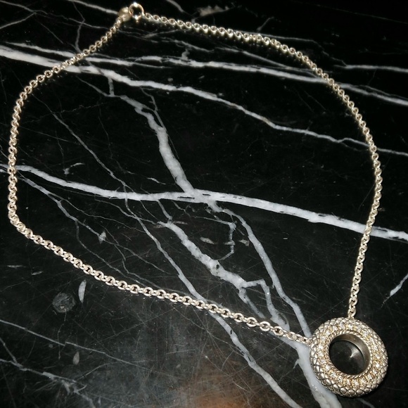 Andrea Candela 18k Gold & Silver Halo Design Circl - Picture 5 of 8